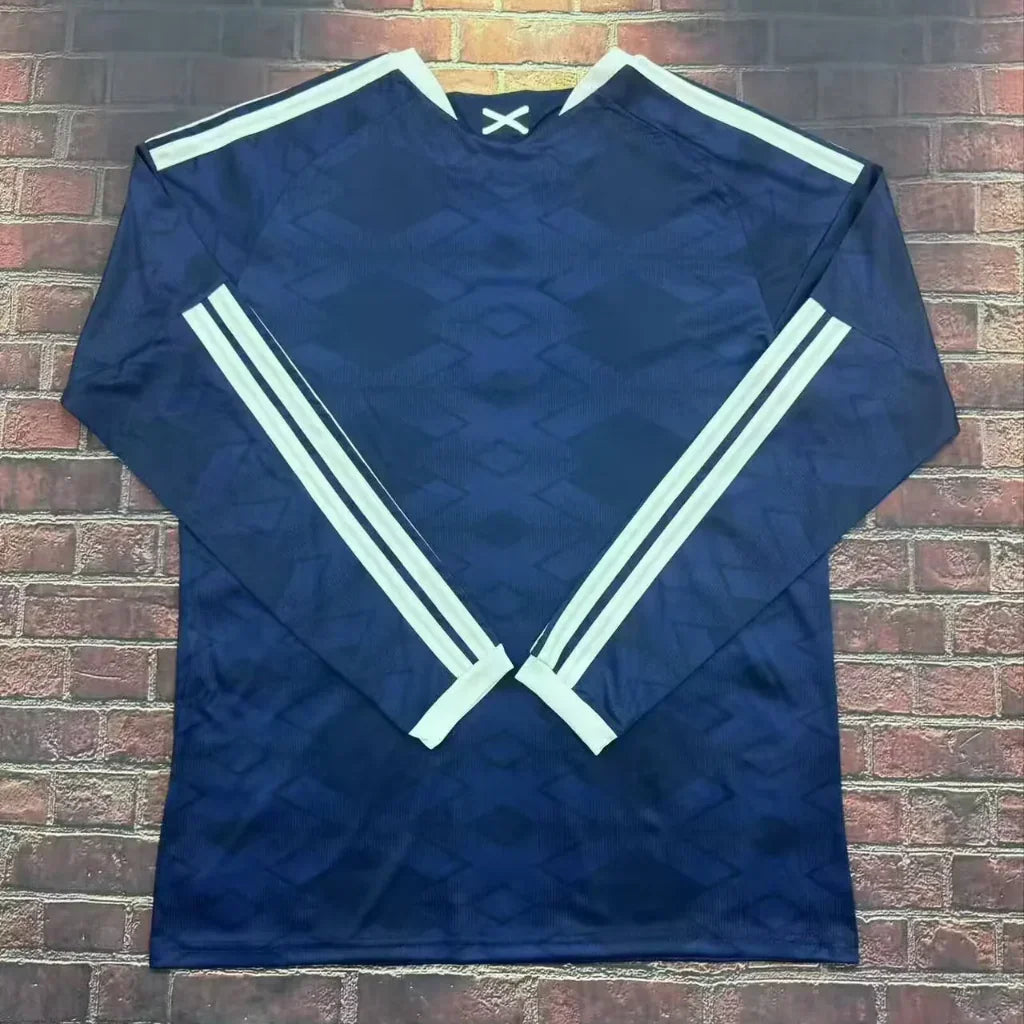 Scotland 2026 Blue/White World Cup Home Long Sleeves Jersey