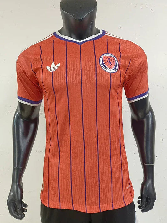 Scotland 26/27 Red/Blue Stripes Away Player Version Jersey