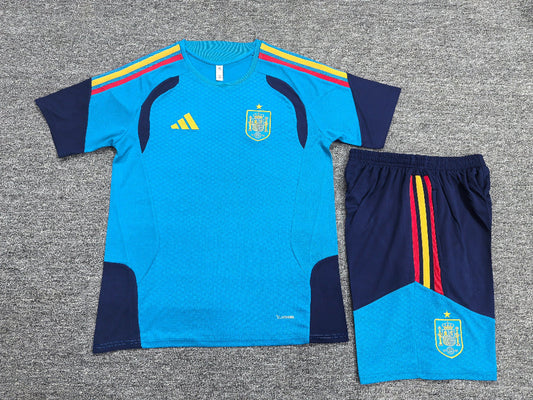 Spain 2026 Bold Aqua Training Kids Jersey Set