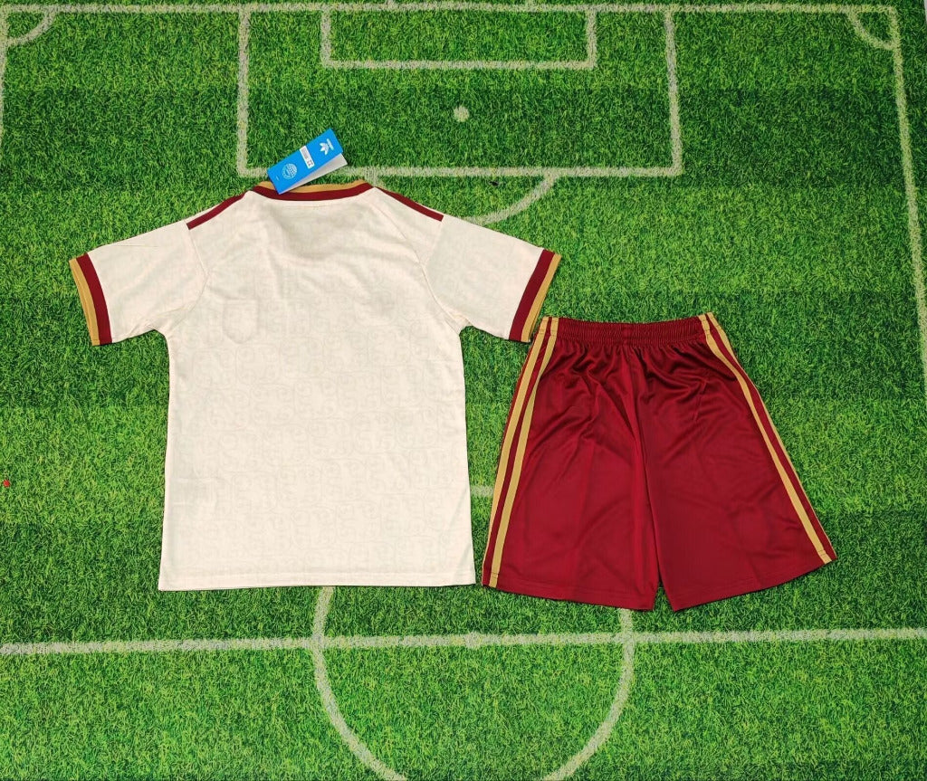 Spain 2026 White/Red World Cup Away Kids Jersey Set