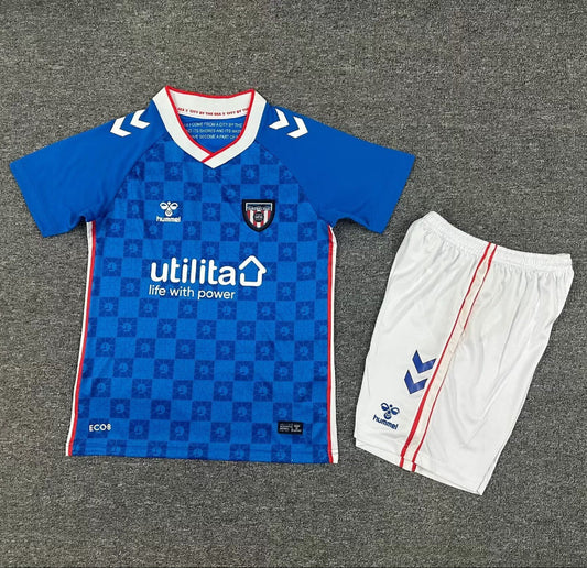 Sunderland 25/26 Blue/White/Red Away Kids Jersey Set