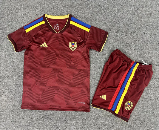 Venezuela 2026 Red/Blue/Yellow World Cup Home Kids Jersey Set