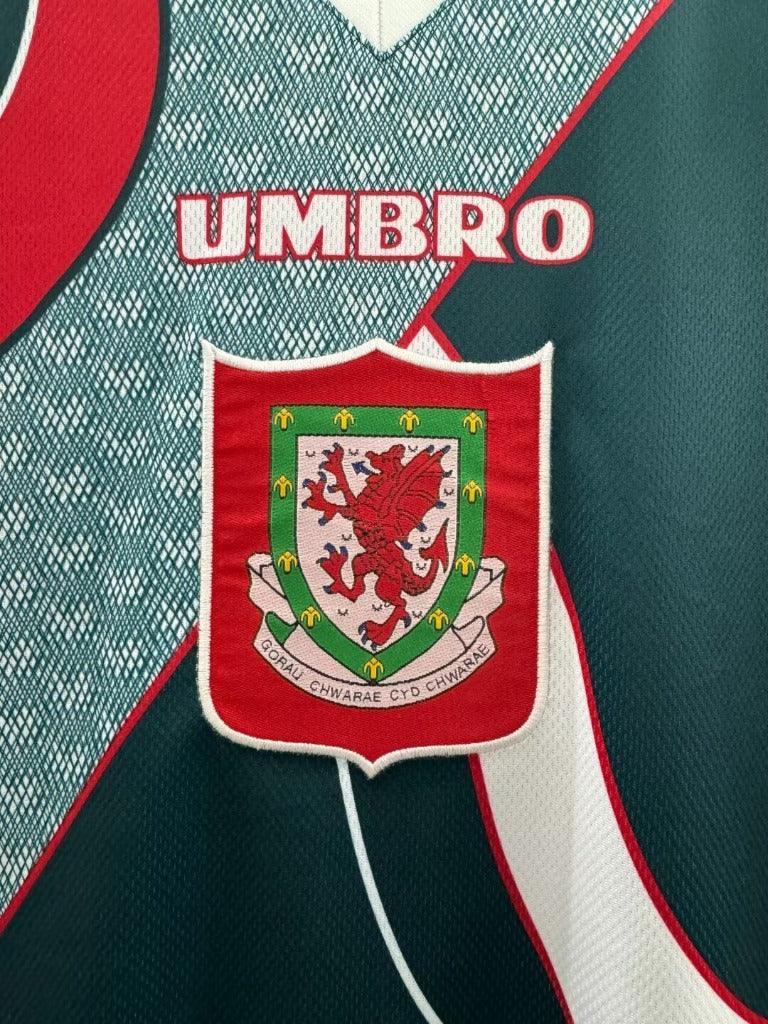 Wales 1994/95 Vintage Retro Green Away Jersey