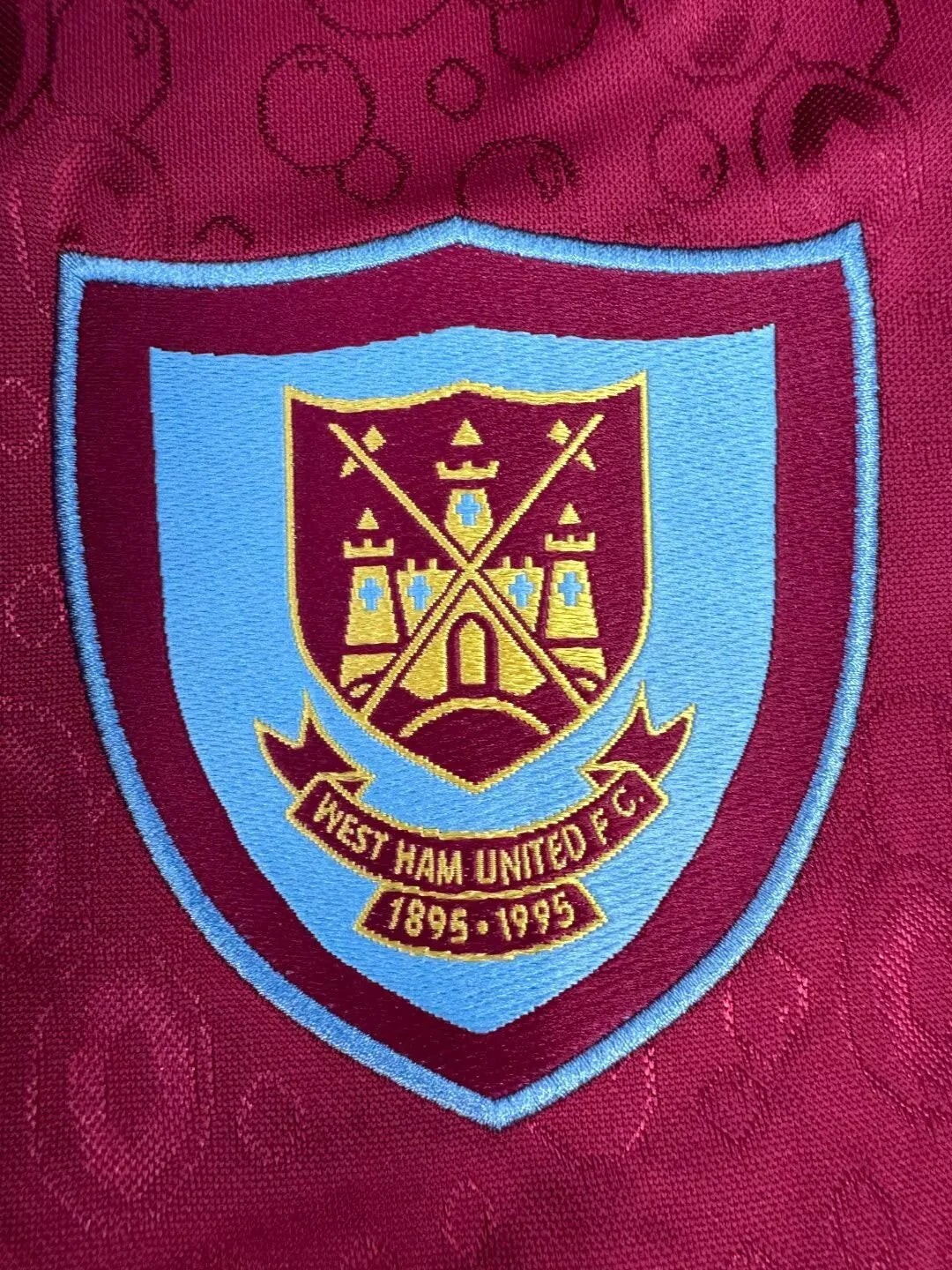 West Ham United 1995/97 Vintage Retro Home Jersey